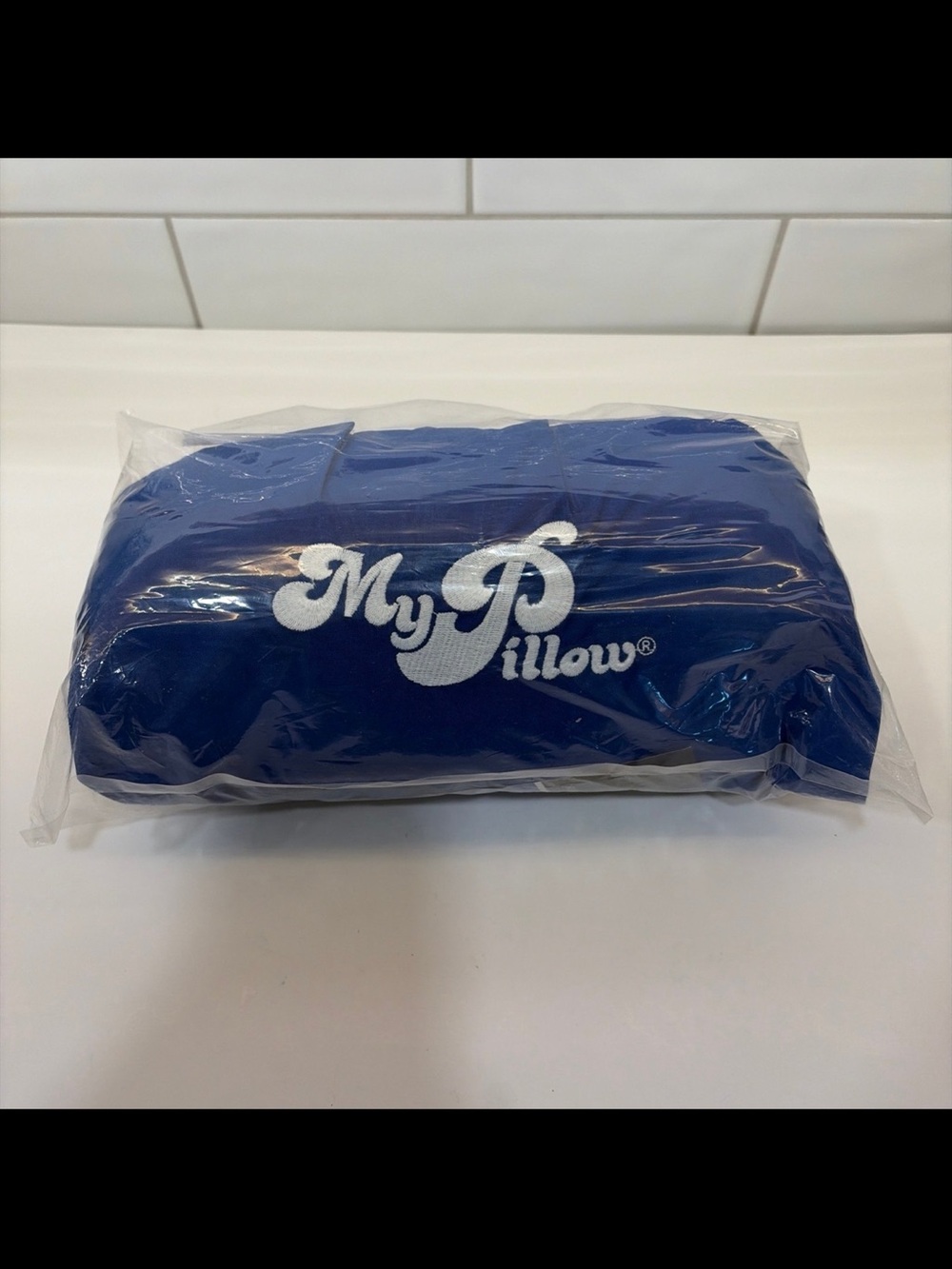 My Pillow Roll And Go Ultimate Travel Pillow & Pillowcase Sealed Blue USA